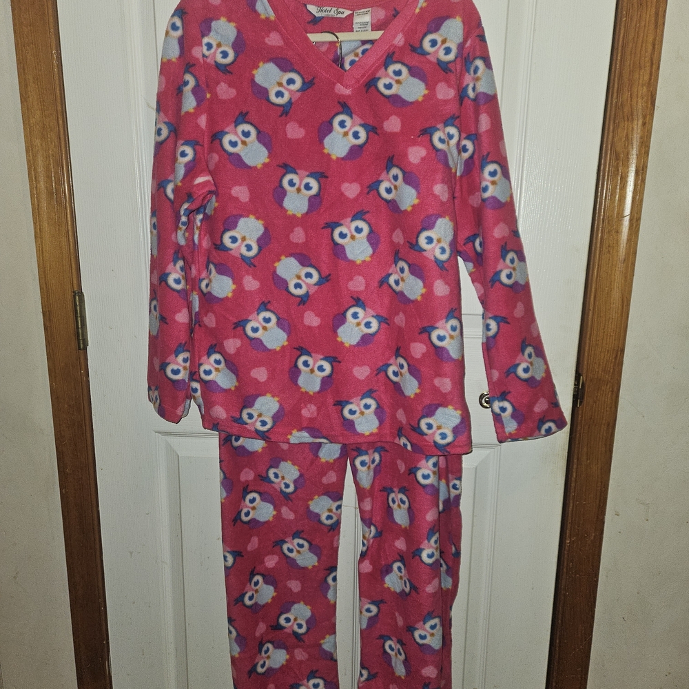 Adorable Pink Owl Kids Pajama Set